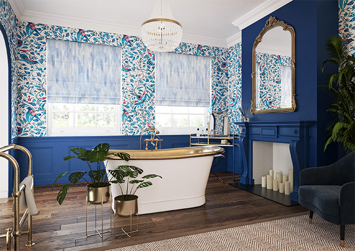 Waterfall, Azure - Roman Blind - Image 6